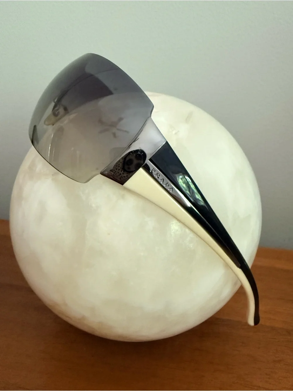 Prada Gray Gradient Shield Sunglasses Lens